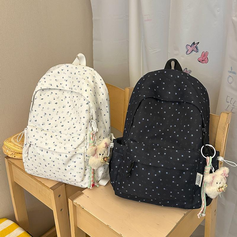 Schoolbag Schoolbag Girl Cute Fresh Printing Backpack Junior High School College Student Schoolbag Dopamine High Value Backpack