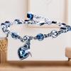 European & American Ocean Heart Rhinestone & Austrian Crystal Bracelet for Women
