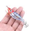 10Pcs Fluorescent Squid Luminous Squid Jigs Shrimp Prawn Lures Saltwater Lures