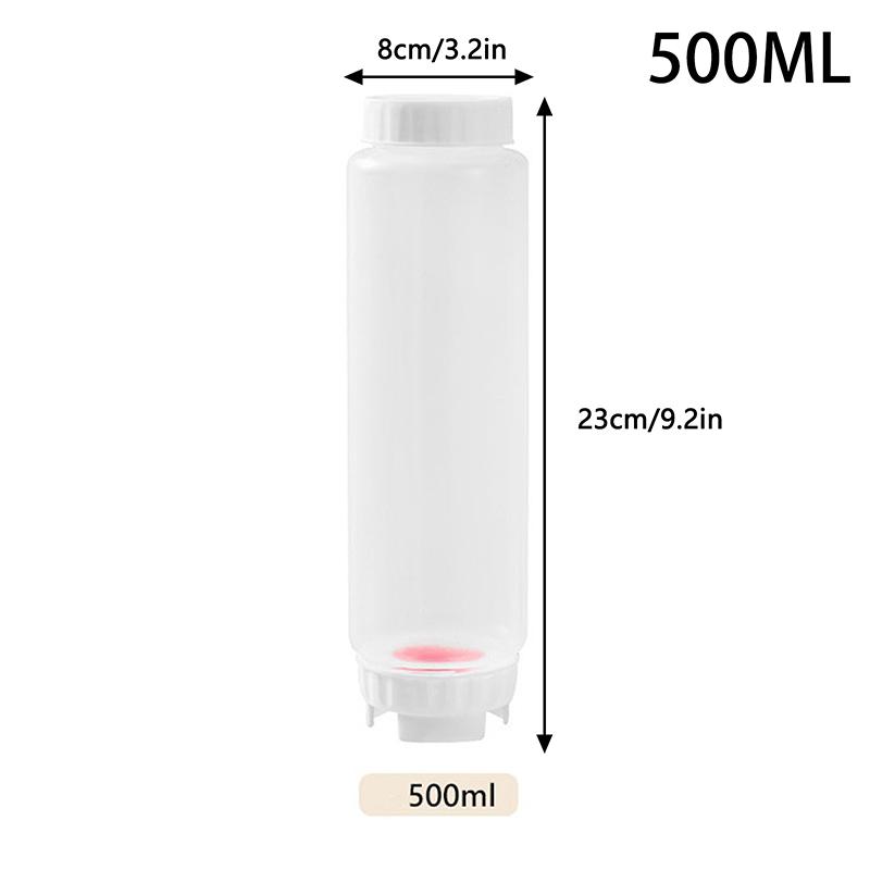 

Диспенсер для соуса Большая емкость Двойная выжимная бутылка Кухонная бутылка для оливкового масла Диспенсер Бутылка для хранения Кухонная утварь 500ML