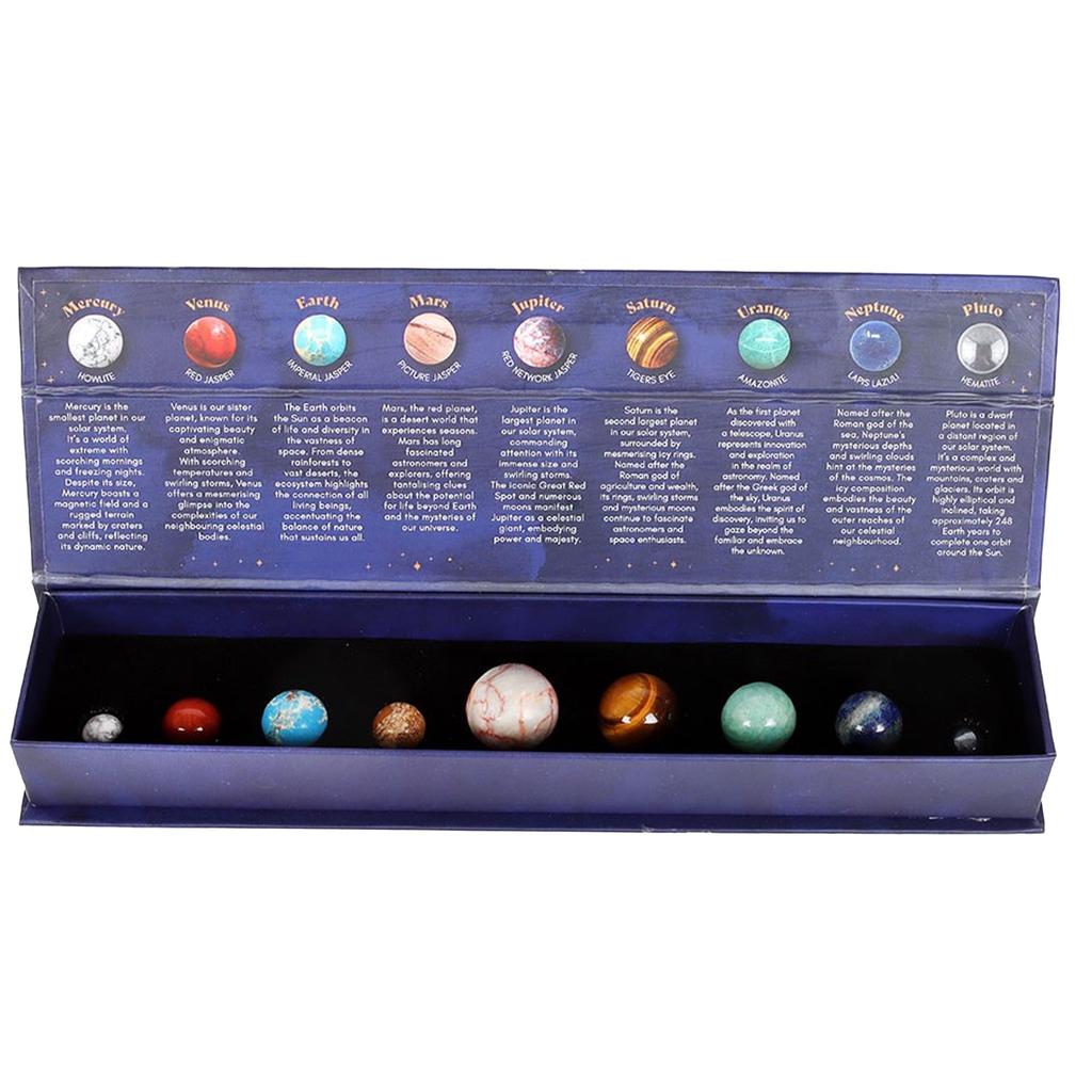 Something Different Dekorativní křišťálová sada Sluneční soustava z drahokamů