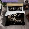 Set Biancheria da Letto Cristiano Ronaldo 3 Pezzi Morbido Set Copripiumino con Federe Set Decorazione Camera da Letto per la Casa