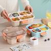 1 sada 1100/1550ML Bento Box 3/4 mřížky Dobrá těsnící přezka Uzávěr Tepelná odolnost Uchování čerstvosti Mikrovlnná trouba Nádoba na oběd Kancelář