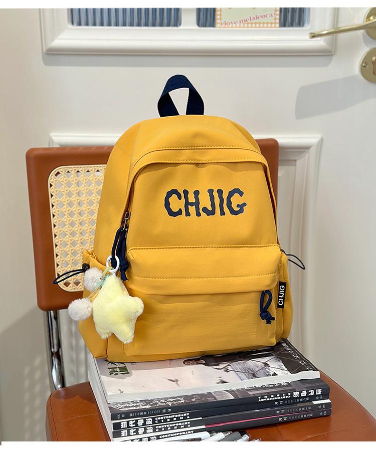 School Bag 2025 New Ins Wind Mini Niche Retro School Bag Simple Casual Versatile Backpack Spring Outing Backpack