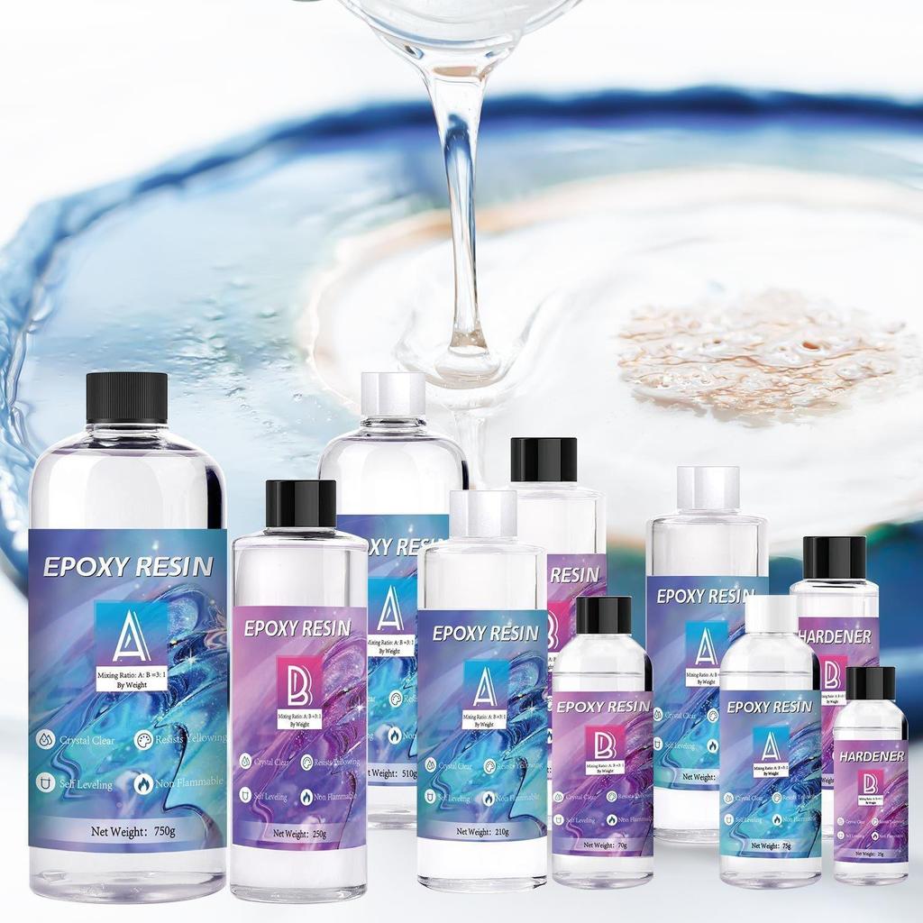 Gereedschapskist met DIY Hoge Transparantie Vergeling Bestendig AB Epoxylijm in Kleurdoos - Gratis Verzending