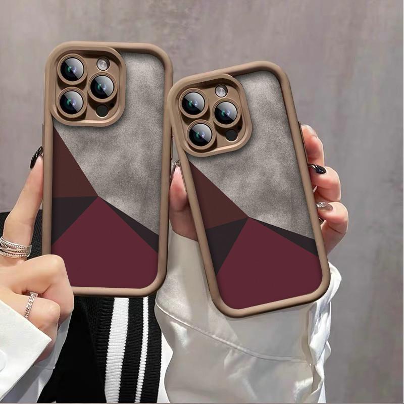 Triangle Patterns Printed Fashion Case Flexible Soft Silicone TPU Shell Full Back Cover for Realme