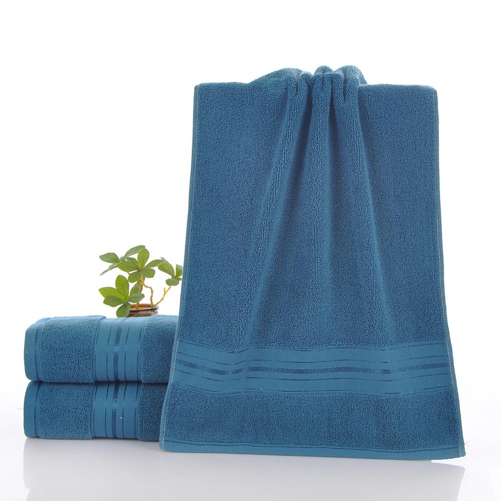 

High-End All-Cotton Face Towel for Men and Women - Thick, Durable, and Soft 35*75 cm синий