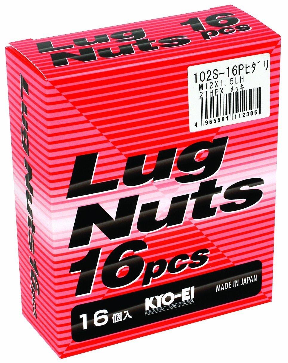 

Lug Nuts M12 x Bag 21 KYO-EI (16-Pack) - P1.5 Left-Hand Thread, 16-Pin, Type, Hex, 102S-16P