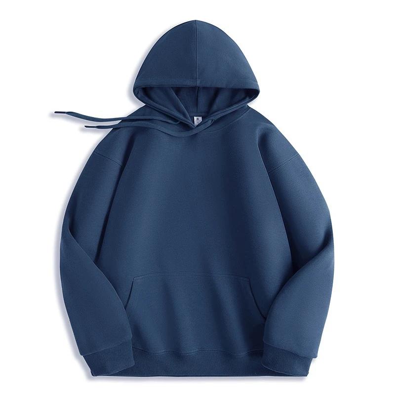 Sudadera de Color Sólido Oversize Para Hombres Mujeres Casual Primavera Otoño