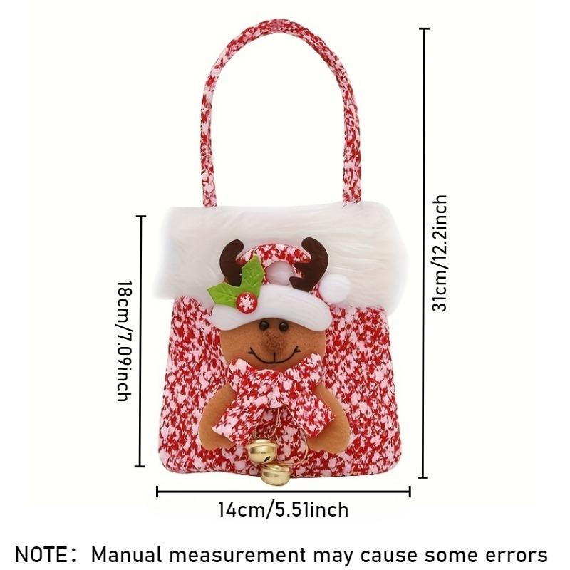 Christmas Gift Bag Simulation Santa Claus Snowman Elk Christmas Eve Gift Bag Candy Bag Packing Tote Bag Christmas Decoration
