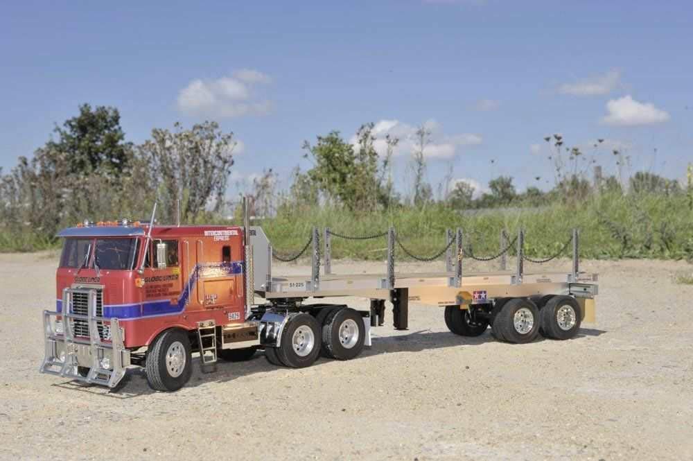 Tamiya Scale Electric RC Big Truck Series 06 Flatbed for Trailer Trucks Model 1/14 No. Semi-Trailer (RC 56306)