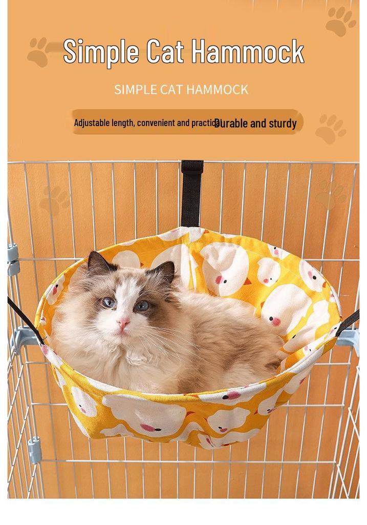 Verstelbare Kattenhangmat en Koelmat voor Kooi