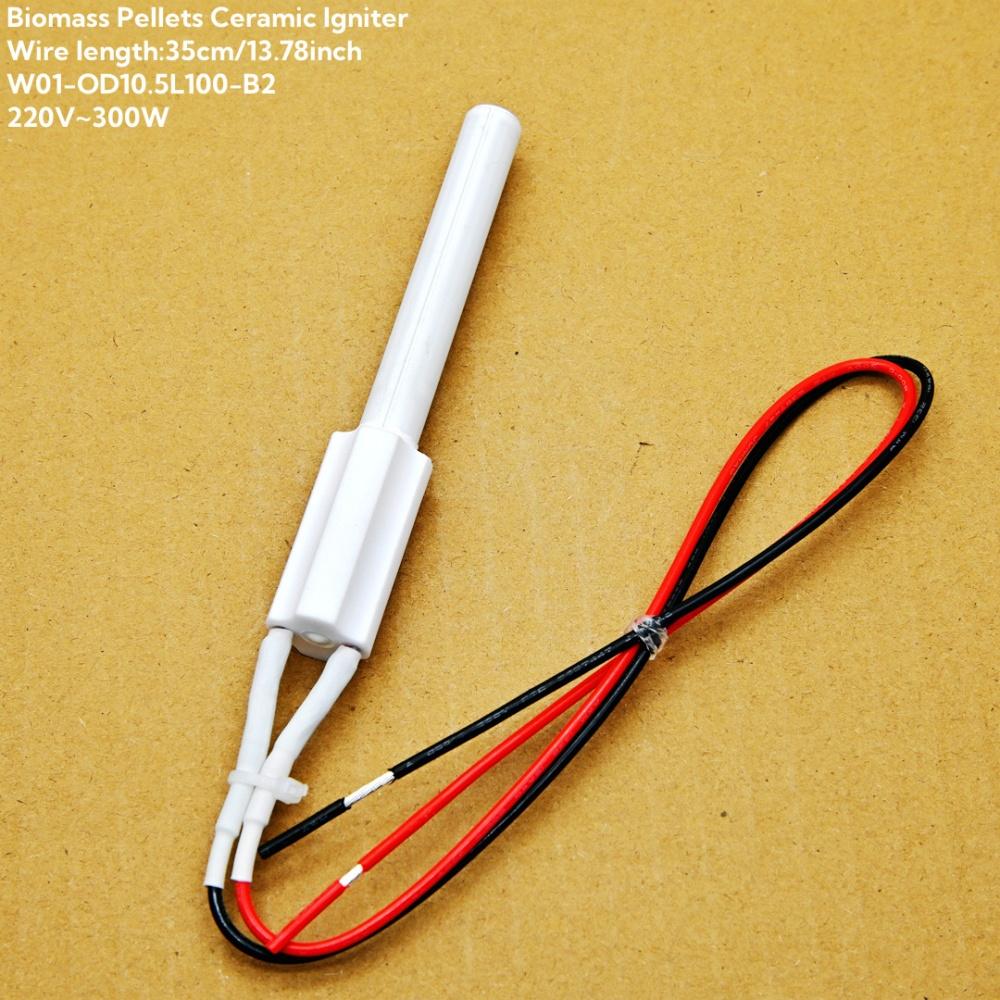 220V 300W Bio-Pellet Ceramic Igniter Rapid Ignition Wood Pellet Stove Heating Equipment for Igniting Fireplaces Barbecue Ovens