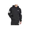 Adidas Logo Hooded Zip-Up Long Sleeve Jacket Men Jacket Black JD4827