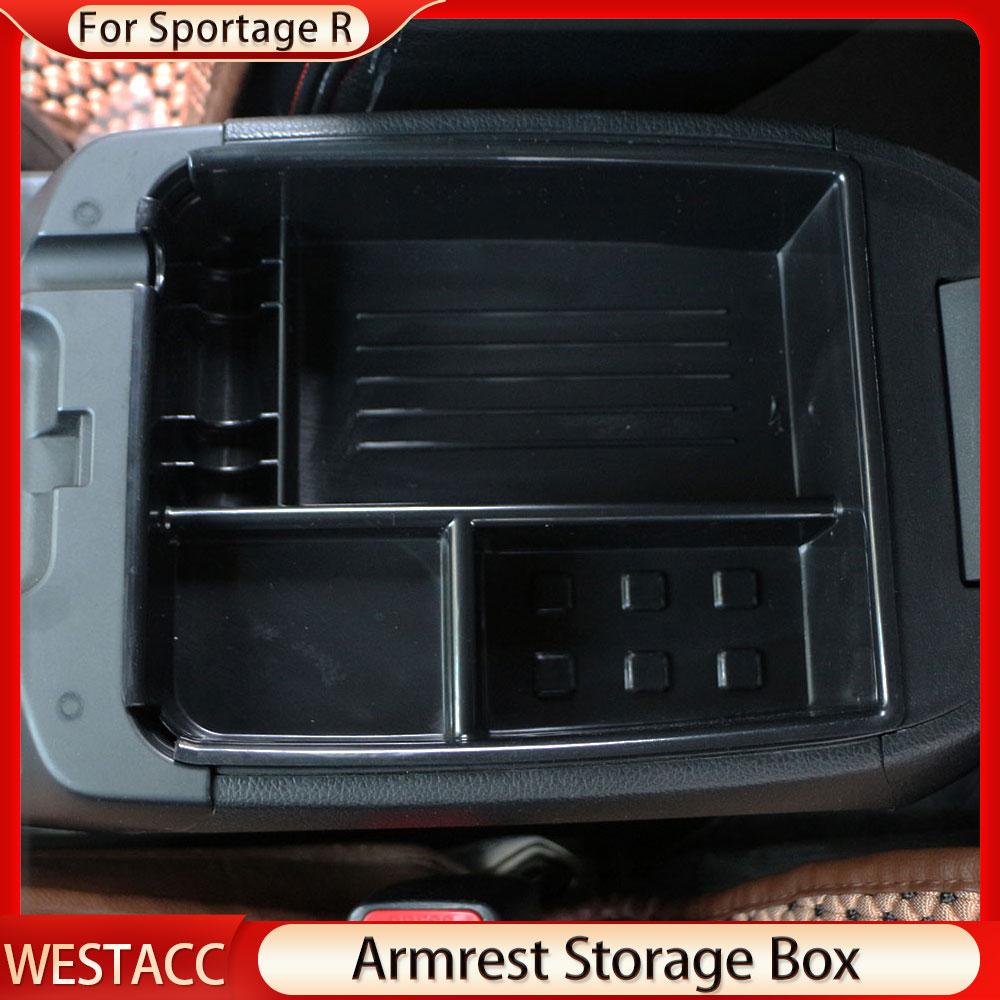 Car Central  Armrest Storage Box for Kia Sportage R LHD 2011 - 2015 Remoulded Glove Box Case Container Organizer