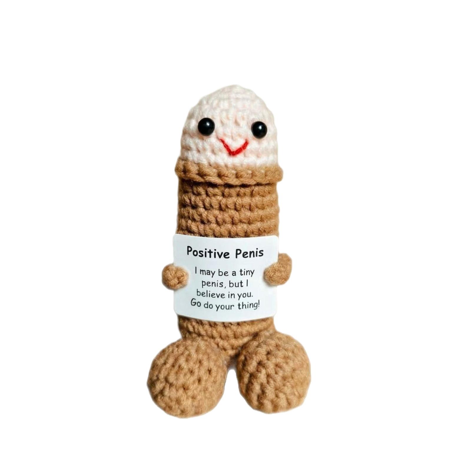 Hand-crocheted Yarn Doll Creative Ornaments белый