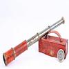 12x Telescope, Functional Handcrafted  Pirate Spyglass with Imprinted Leather Case, Travelers Adventure Collectible 43.18 Cm