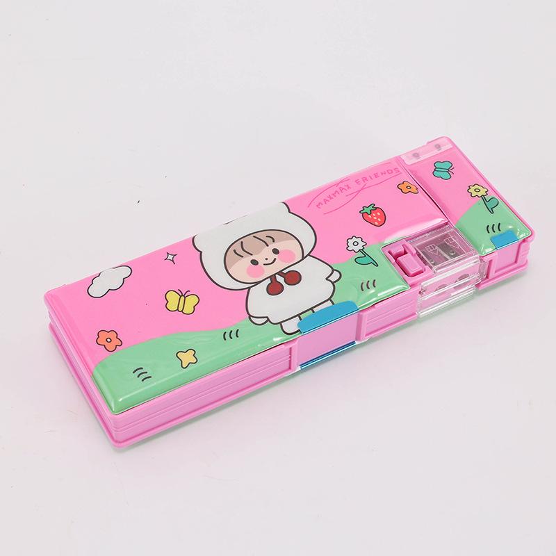 

Многофункциональный пенал для канцелярских принадлежностей для студентов: Кнопочный механизм, Модный дизайн, Высокая ценность, Популярен как у мальчиков, так и у девочек.