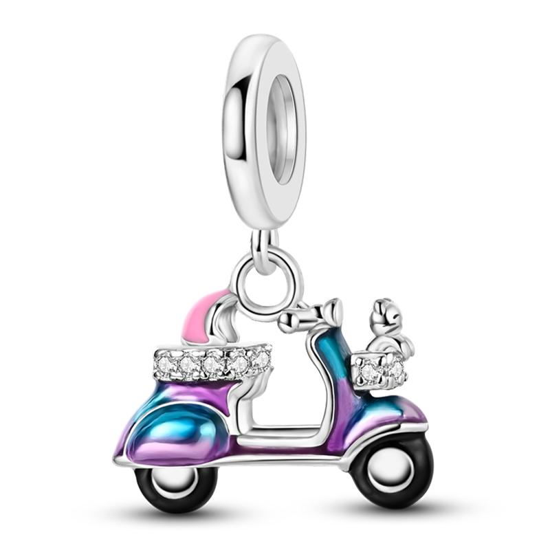 100 copper Flower Balloon Chocolate Gift Bicycle Charm Bead Charms Bead Charms Pendants Compatible With 3mm Bracelets Do It Yourself Fine Jewellery M