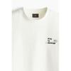 H M Loose FiT PrinTed T sHirT wHiTe