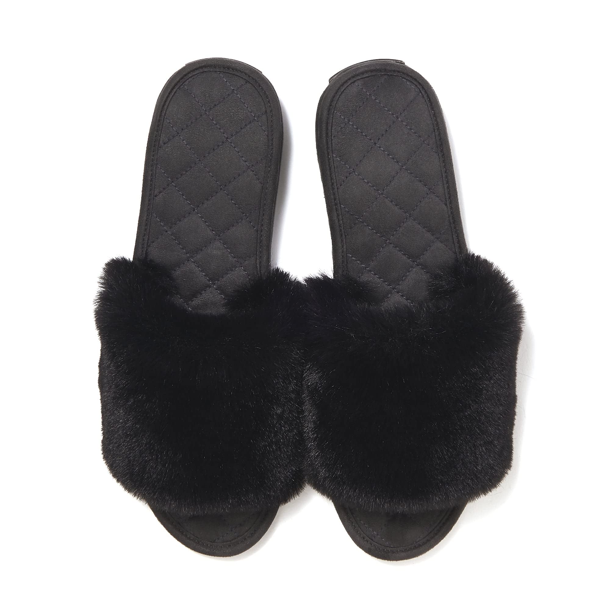 

x Тарелка Комната Черный [Francfranc] Обувь из эко-меха, чёрный