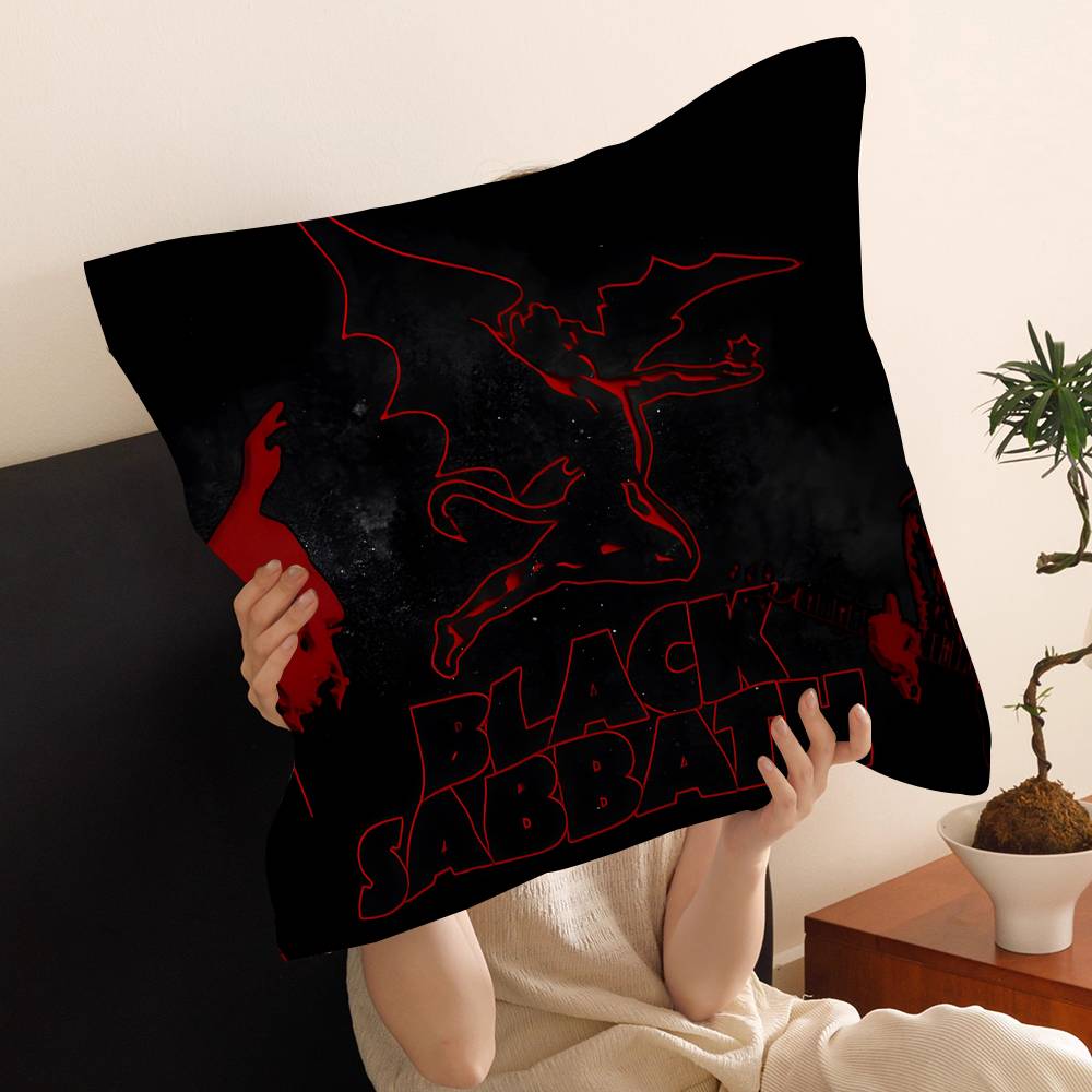 

Classic Rock B-Black S-Sabbath Pillow Cushion Cover Pillowcase Living Room Sofa Home Decor Customized 30cmx30cm
