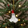 2D Christmas Tree Decorations Ghost Car Hanging Pendant New Christmas Tree Ornaments  Party Decor