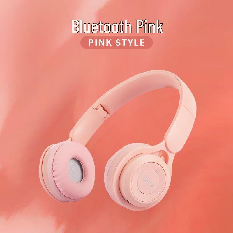 

P47 Wireless Bluetooth Foldable Over-Ear Stereo Headphones рожевий