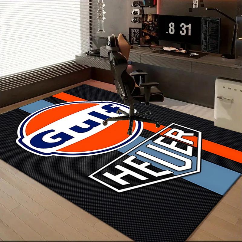 1PC Gulf Car Rug for Livingroom,Bedroom, Palyroom, Chair Rug, Area rug, Game Carpet, Large Size Rug Fan Christmas gift