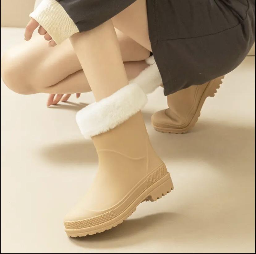 Neue modische Mid-Tube-Trend-Regenstiefel für Erwachsene für Damen