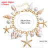 Bohemian Shells Turquoise Collares Necklace Summer Natural Starfish Hand-woven Beach Vacation Adjustable Necklaces Choker