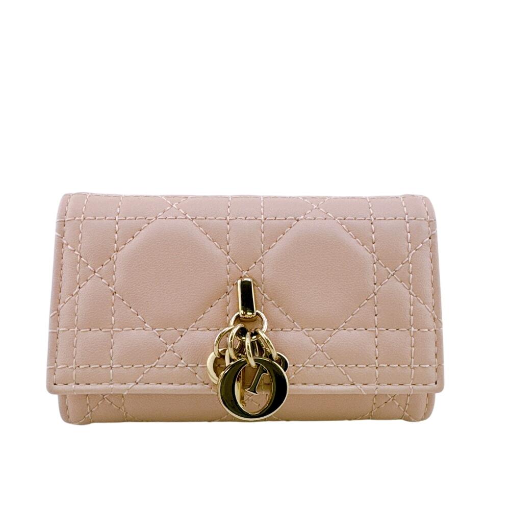 

Dior leather Lady Key holder pink leather Women Used