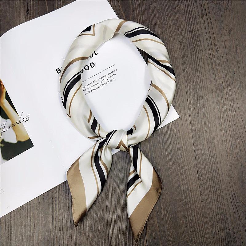 Fashion Decoration Scarf Hairband Tie Hair 70 Small Square Scarf Silk Scarf Women'S Spring And Autumn Versatile Small Scarf Professional Scarf