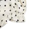 Damenmode Sommer Frühling Polka Dot Print Kurzarm V-Ausschnitt Hohe Taille Freizeitkleider