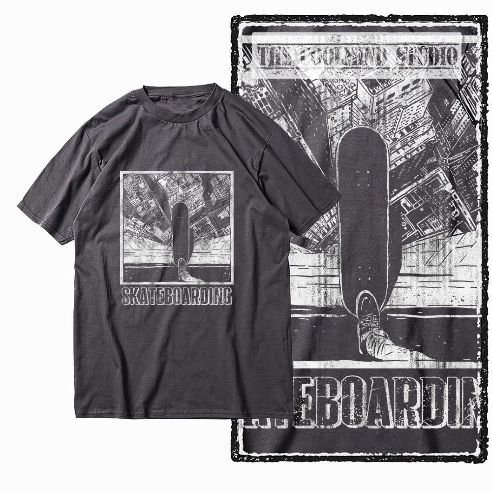 Coolmind Z1046 100% Cotton skate lover Exclusive Graphic Men T shirt Cotton men tshirt cool t-shirt for men tee shirt