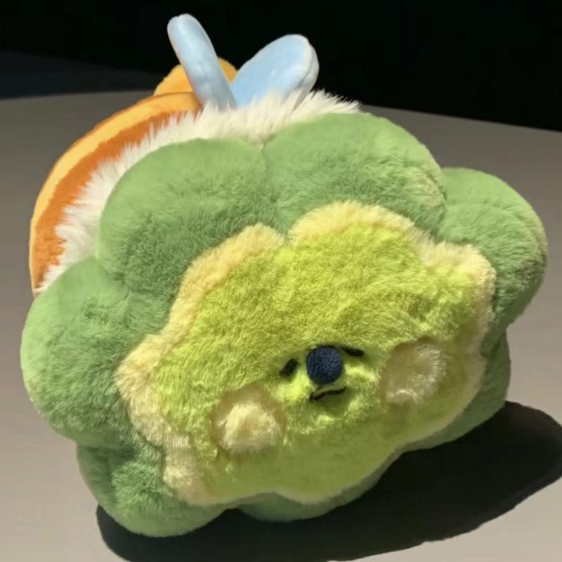 Cute Bee Ladybug Plush Toys High Quality Stuffed Dolls Sleeping Cylindrical Pillow Soft Sofa Decoration Birthday Gifts For Kids