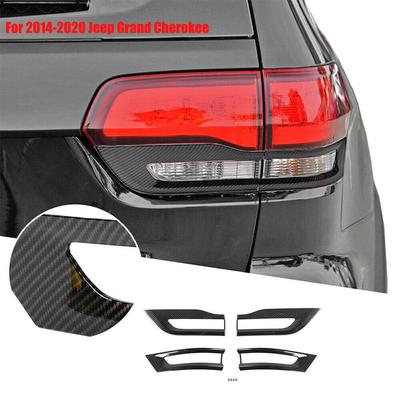 Grand Cherokee Heckklappe Rücklicht Carbon Fiber Wasser Transfer Zierrahmen (Modell 68220968AA).
