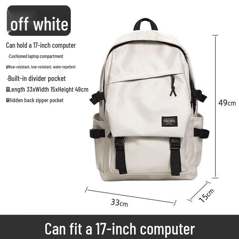 Unisex Casual Large Capacity Laptop Backpack One Size