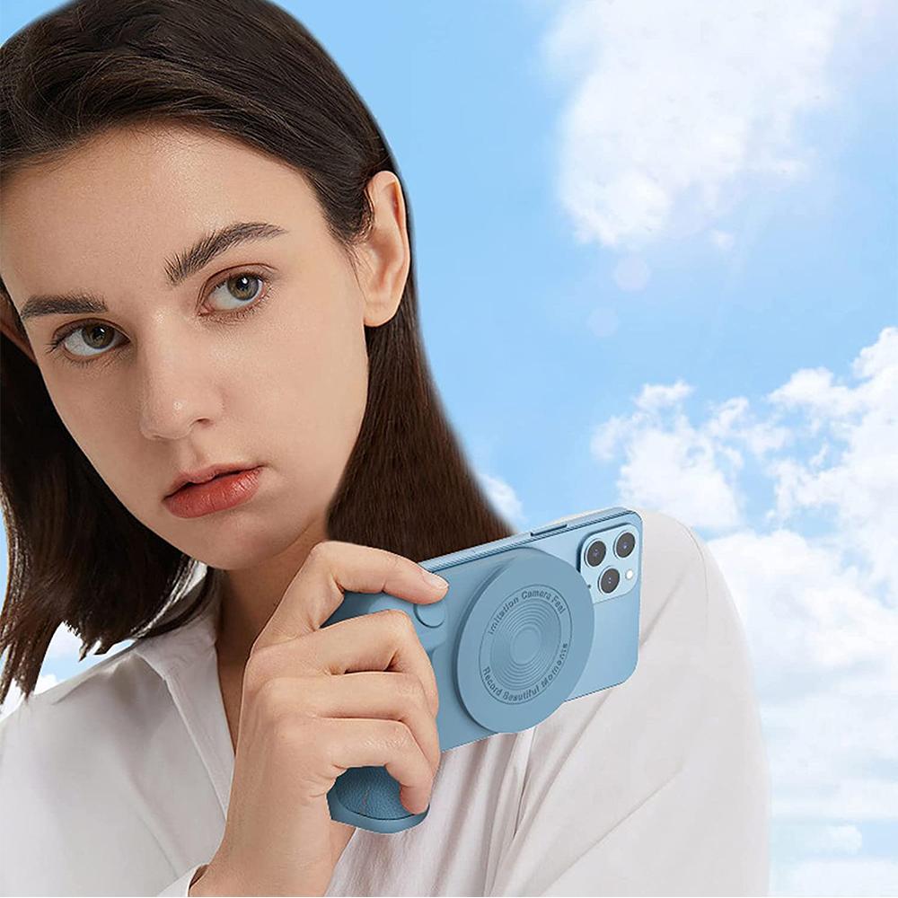 Smartphone Magnetic Camera Handle Bluetooth Bracket for Video Photo Shooting