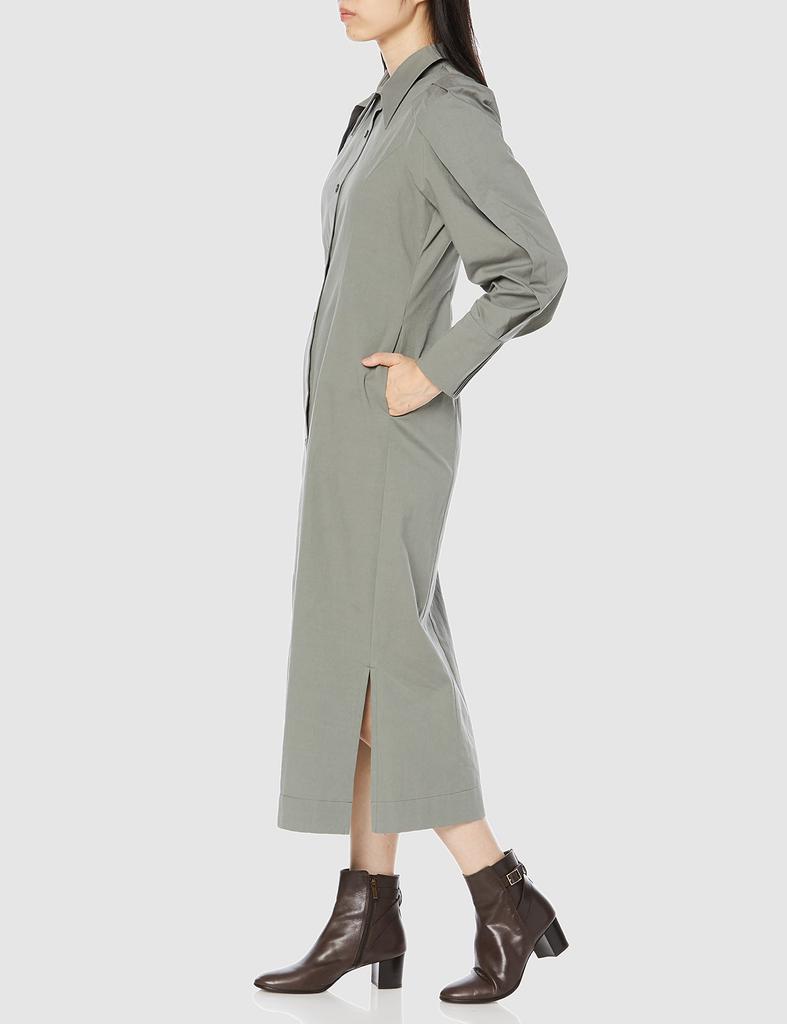 FRAY I.D. Women's Tuck Sleeve Shirt Dress FWFO214099 KKI 1