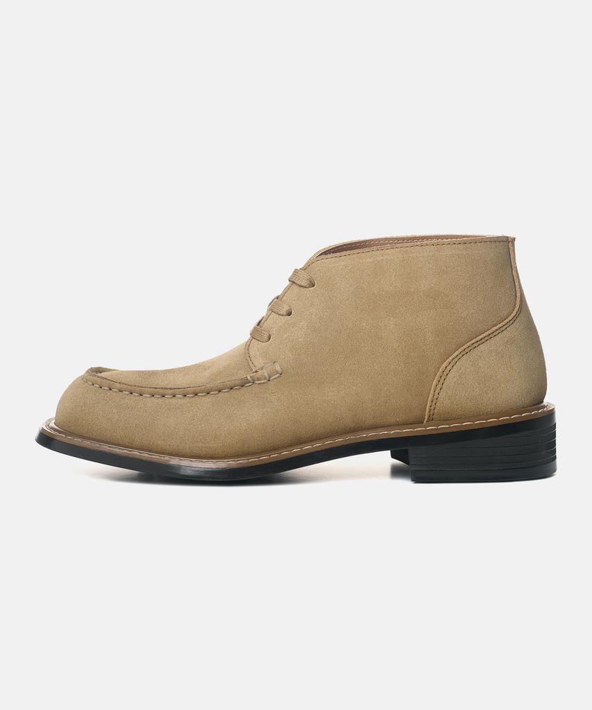 Customade Moa Suede Moc Toe Field Boots 4Cm (Cr0100Ssb)