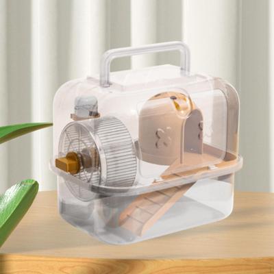 Guinea Pig Travel Hamster Carrier Cage Traveling Breathable Portable for Squirrel