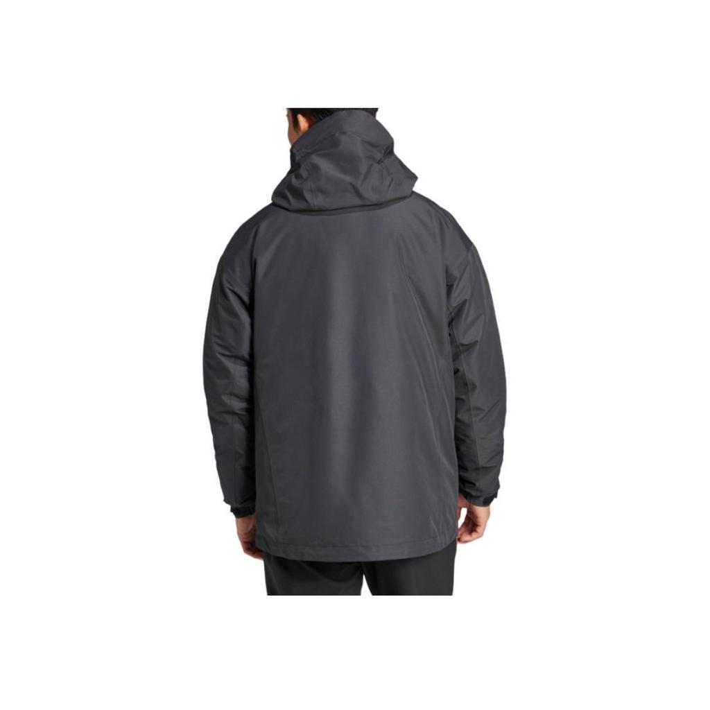 Adidas Terrex Xploric Series Outdoor Windproof Breathable Comfortable Waterproof Windbreaker Men Jackets Black IX7937