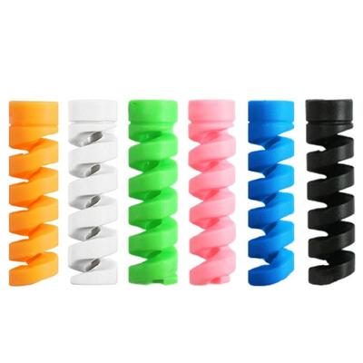 30 Pezzi Salva Cavo in Silicone Protezione Cavi a Spirale Manicotto Protettivo per Cavi