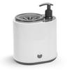Lavapiedi Automatico per Animali 2 in 1 Lavaggio Domestico Pulitore Elettrico per Zampe di Cane con Dispenser di Sapone Macchina Lavapiedi in Silicone per Animali