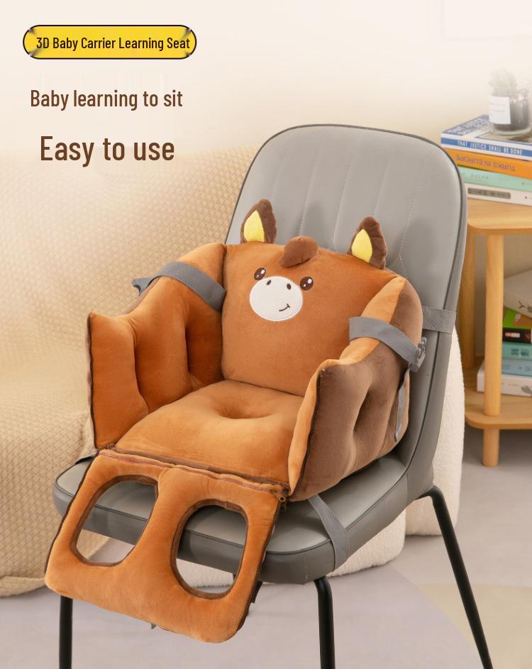 Baby Learning Chair - Plush High Chair Seat for 6-10 Months, Children's Sofa