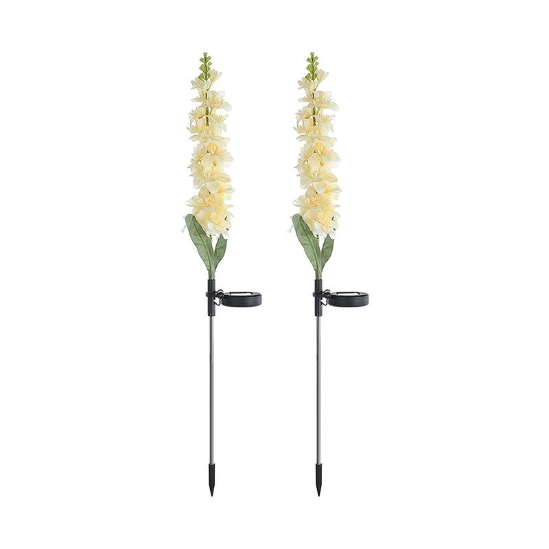 

WCIC Новый 2 шт. солнечная энергия фиолетовый цветочный сад кол пейзажная сказочная лампа уличный двор путь светодиодный свет