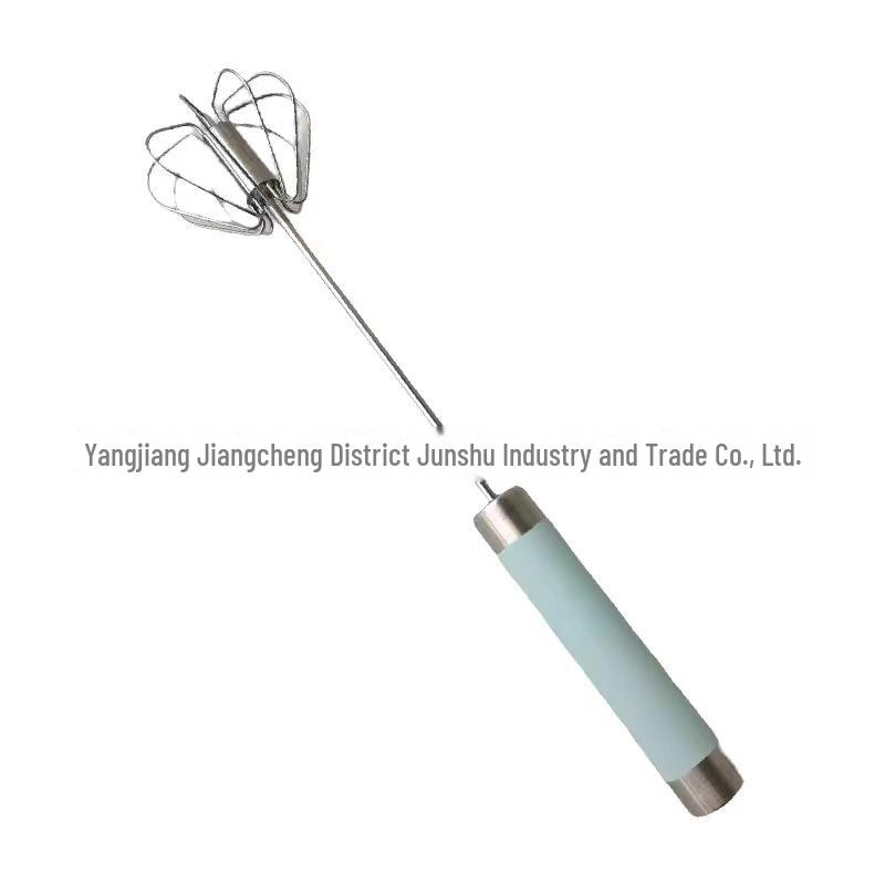 Nerezový poloautomatický rotační šlehač vajec pro míchání a smetanu