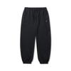 Li Ning Vital Series Solid Color Mid Waist Comfortable Breathable Versatile Jogger Knit Sports Pants Men Bottoms Black AKLUA33-1
