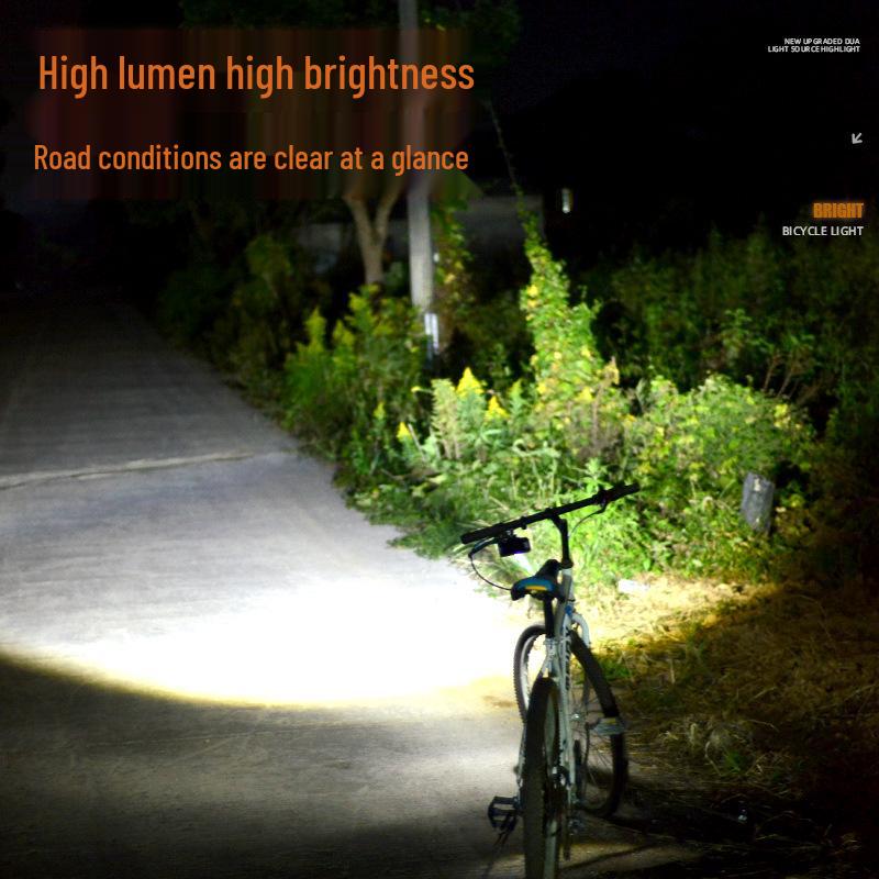 Luz Frontal de Bicicleta Impermeable: Linterna Brillante para Montar de Noche